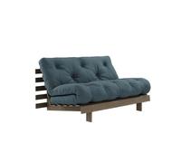 Divano Letto Karup Roots 140x200 Marrone Carruba/757 Blu Petrolio