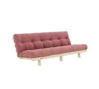 Divano letto Lean 130x200 Raw/516 rosa sorbetto