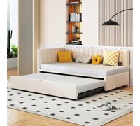 Divano letto multifunzionale a L con letto estraibile 90/180*200cm, letto imbottito in velluto, design salvaspazio per letto per bambini, letto per gli ospiti grigio SpecificheInformazioni sul prodott