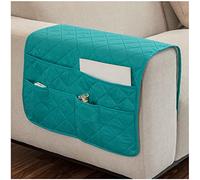 Divano Letto Organizer,Tasca Portaoggetti Da Letto,Feltro Da Comodino Organizzatore Tasca,Borsa Feltro Comodino Organizer per bracciolo con 6 tasche Per Contiene Libri,Telefono,Telecomando (Verde)