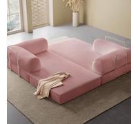 Divano letto pieghevole in tessuto, spugna ad alta densità di rimbalzo per il massimo comfort, perfetto per soggiorno e camera da letto
