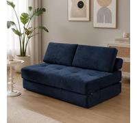 Divano Letto Pieghevole, Materasso Futon da Terra, Imbottito In Schiuma | Supporto Stabile e Confortevole, Nessun Montaggio Richiesto, Divano Modulare Compresso per Soggiorno(Double seat)