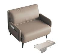 Divano letto portatile 3 in 1 per adulti, convertibile, con materasso in schiuma, compatto, pieghevole, per soggiorno e piccoli spazi (cachi, 190 x 80 x 29 cm)