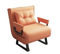 Divano letto queen size estraibile con schienale regolabile, tessuto tecnico ergonomico, sedia trasformabile per camera da letto, soggiorno, ufficio, gambe trapezoidali