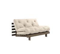 Divano Letto Roots 140x200 Marrone Carruba/914 Lino