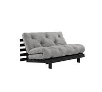 Divano letto Roots 140x200 Nero Notte/746 Grigio