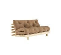 Divano letto Roots 160x200 Grezzo/755 Mocca