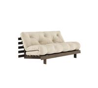 Divano Letto Roots 160x200 Marrone Carruba/747 Beige