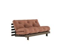 Divano Letto Roots 160x200 Marrone Carruba/759 Marrone Argilla