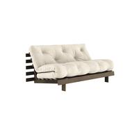 Divano Letto Roots 160x200 Marrone Carruba/914 Lino