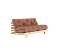 Divano letto Roots 160x200 Raw/759 Marrone Argilla