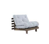 Divano letto Roots 90x200 Marrone Carrubo/Blu Spiaggia 611