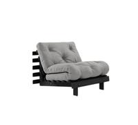 Divano letto Roots 90x200 Nero Notte/746 Grigio
