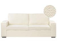 Divano letto trasformabile con materasso 3 posti bianco sporco Vuokatti