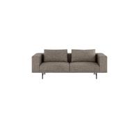 Divano Loft Per 2 Persone, Color Terra D'ombra/ Bianco Sporco/ Nero