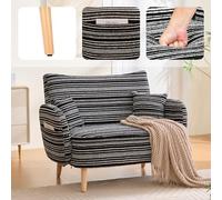 Divano moderno a due posti dal design elegante, con braccioli super comodi, cuscini per i braccioli e borsa portaoggetti, divano a due posti profondo, comodo divano moderno per camere da letto, piccol