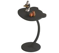 Divano Moderno a Forma di C E Comodino, Tavolino Decorativo in Legno, Tavolino da Caffè per Soggiorno, Camera da Letto e Piccoli Spazi, a Forma di Fiore a un Solo Livello (GG-CH-DE-CSJMXWB25007B)