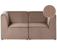 Divano modulare 2 posti in Velluto a coste beige