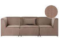Divano modulare 3 posti in Velluto a coste beige