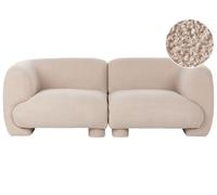 Beliani Divano modulare bou due posti forma organica beige