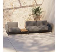Divano modulare da esterno Sorells 3 posti con rivestimento
