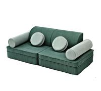 Divano modulare in schiuma, set da gioco per casa, divano convertibile, letto pieghevole a compressione per piccoli spazi, combinazione fai da te per dormire, rosa (1 set)