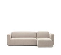 Divano modulare Neom 3 posti chaise longue destra/sinistra beige 263 cm FSC Mix Credit