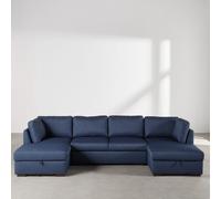 Divano panoramico trasformabile a 7 posti blu notte
