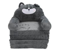 Divano per bambini 2 in 1 pieghevole, sedia pieghevole a scomparsa per toddler con adorabile design a cartoni animati, divano convertibile per neonati, ideale per uso domestico e (Piegatura in quarti)