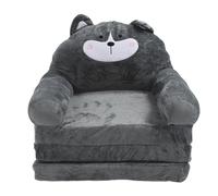 Divano per bambini 2 in 1 pieghevole, sedia pieghevole a scomparsa per toddler con adorabile design a cartoni animati, divano convertibile per neonati, ideale per uso domestico e (Piegare in tre)