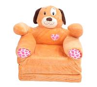 Divano per bambini con motivo a cartoni animati di animali, mini divano pieghevole per bambini piccoli, poltrona reclinabile e lettino multifunzionale per leggere, rilassarsi e dor (Forma di cane)