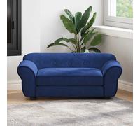 vidaXL Divano per Cani Blu 72x45x30 cm in Peluche