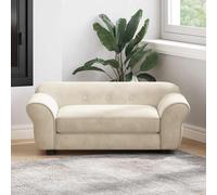 Divano per Cani Crema 72x45x30 cm in Peluche