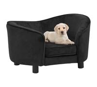 Divano per Cani Nero 69x49x40 cm in Peluche
