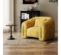 Divano per soggiorno e camera da letto, poltrona compatta imbottita per piccoli spazi, comoda seduta da salotto per balcone