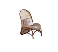 Divano piccolo in legno di rattan for la casa, soggiorno, poltrona reclinabile singola, schienale in for il tempo libero