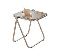 Divano piccolo, tavolino, TV, bracciolo laterale, vassoio da pranzo, bracciolo del divano, struttura in metallo a forma di C, tavolini ovali da snack che scivolano sotto comodini stretti, tavolino d'a