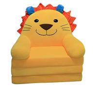 Divano pieghevole in peluche per bambini, 2 in 1, divano pieghevole per bambini, carino e pigro, pieghevole, per soggiorno, camera da letto, senza cuscino di riempimento (YE1, taglia unica)