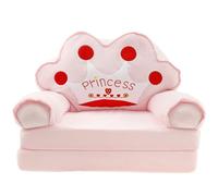 Divano Pieghevole per Bambini Guniata, Principessa, Rosa, Tessuto, Convertibile, 50.5x36x6, per la Festa dei Bambini e Compleanni