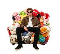 Divano portaoggetti trasparente per animali di peluche, per bambini, adolescenti, genitori, collezionisti, appartamento, asilo, soggiorno, studio, sala giochi, cameretta dei bambini