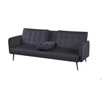 DIVANO PRONTOLETTO 3 POSTI GRIGIO SCURO BRACCIOLO CENTRALE 196/180x81xh78CM SOFà
