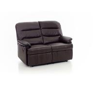 DIVANO RECLINER MOD. MARA COLORE MARRONE IN ECO PELLE 140x90xH102 CM