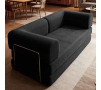 Divano retrò in velluto a coste con compressione dell'aria e design deformabile per un comodo soggiorno e il tempo libero