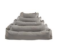 Divano rettangolare sfoderabile Eco Nasonero - Tortora - 70x52 cm - Cucce per cani da interno - 1° ORDINE? scegli lo sconto BZR5 / BZR20 + 200 punti fedeltà tortora