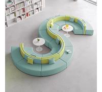 Divano sezionale sovradimensionato, divano convertibile a 280 pollici per sala giochi, area reception, biblioteca, design amichevole per animali domestici