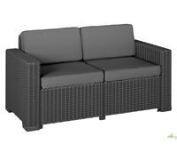 Allibert california divano 2 p c/cuscini graphite