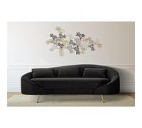 Divano tre Posti con cuscini Modello OSLO Dimensioni 185x84xh 68 cm peso 29 kg rivestimento completamente sfoderabile colore nero nero
