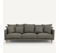 Divano tweed, Lazare Marrone 4 posti