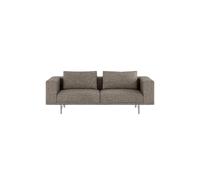 Divano Vipp Loft Per 2 Persone, Color Terra D'ombra/ Bianco Sporco/acciaio Inossidabile