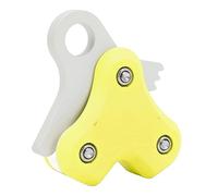 Divaricatore per Corda per Immersione in Lega di Alluminio 250 kg Carico Massimo Design Ergonomico Doppia Puleggia per Immersioni Subacquee Snorkeling Nuoto (Giallo Fluorescente)